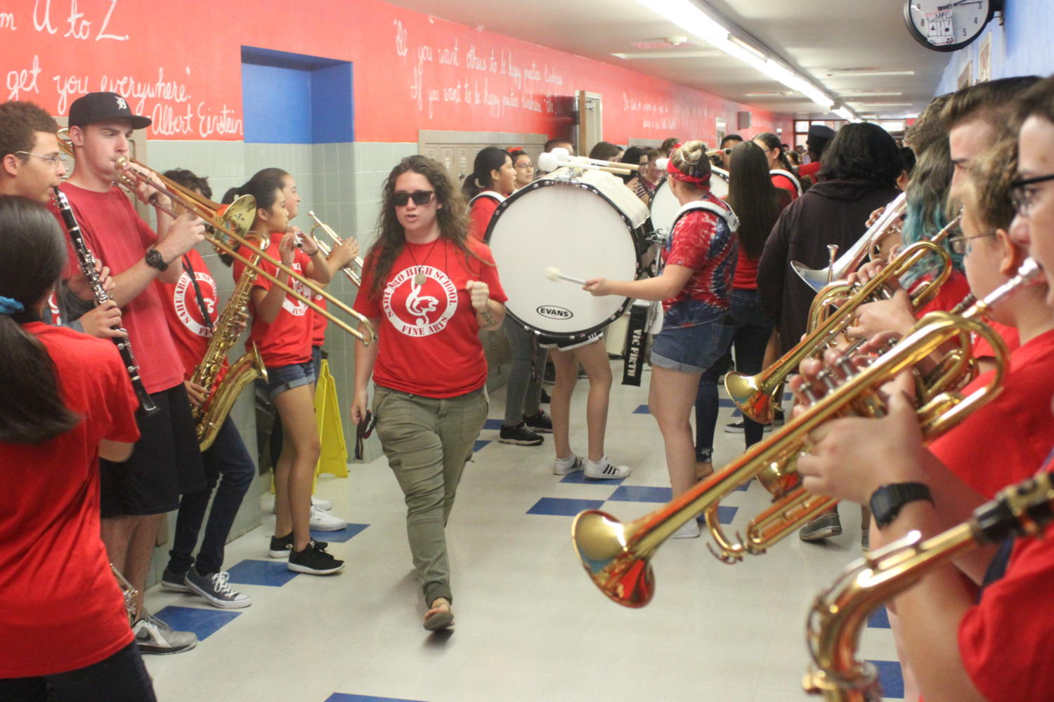 Ms. Engel Leads The Band