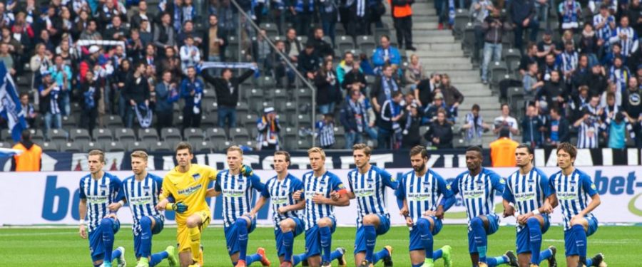 German Soccer Team Takes A Knee