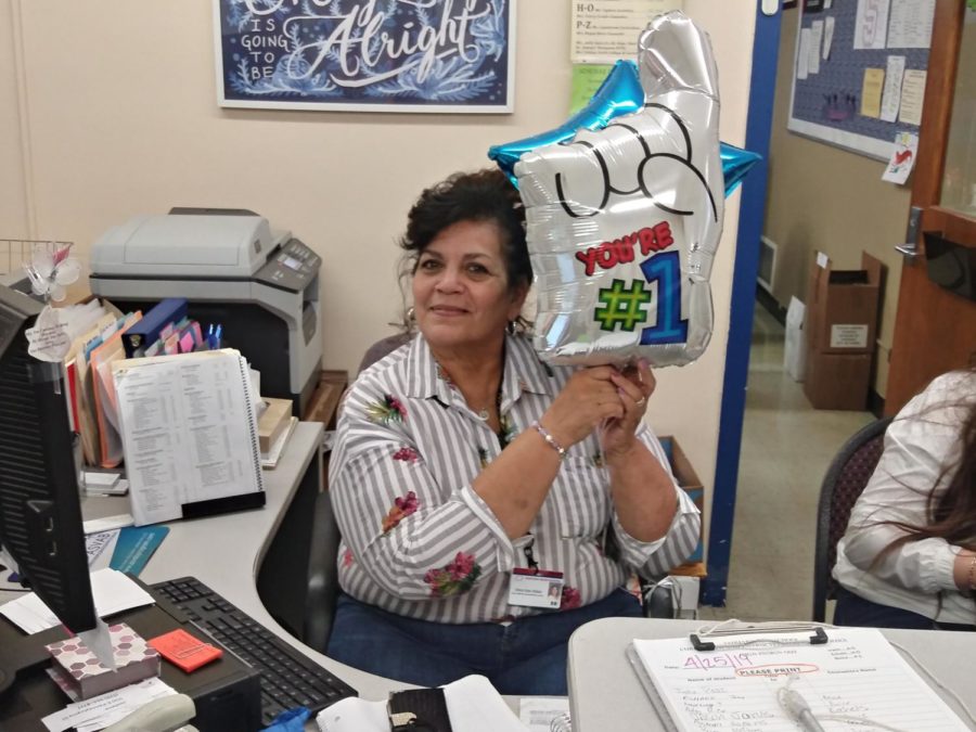 Gloria Soto-Wilson, in the counseling office.