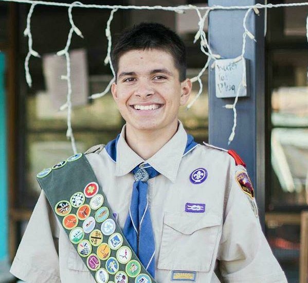 Zach Sierra and His 136 Merit Badges