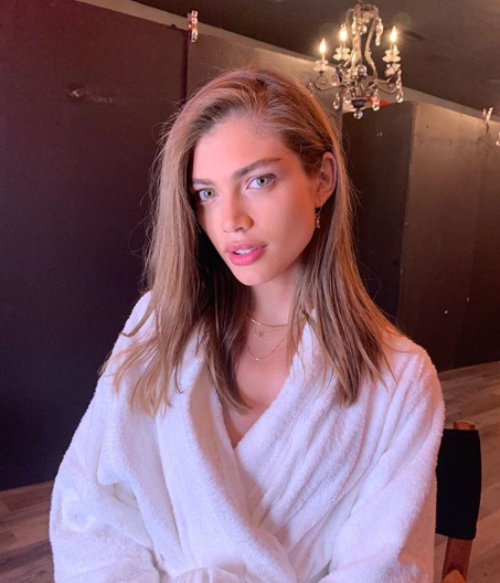 Victoria's Secret model, Valentina Sampaio, posing for her Instagram account