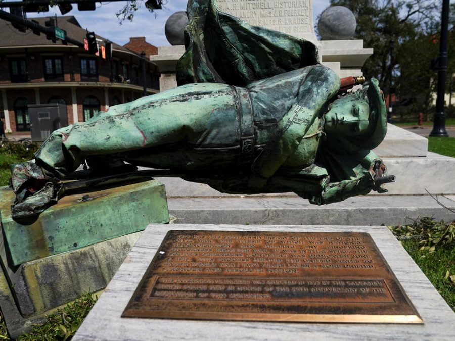 105-year old statue once stood tall infront of Louisiana's courthouse.