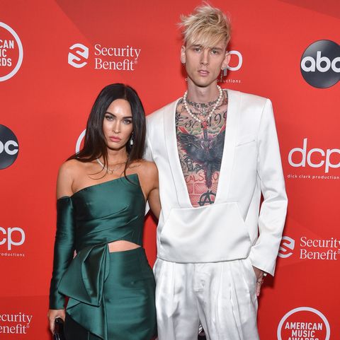 Machine Gun Kelly is an American rapper. He went to the American Music Awards wearing a statement piece to show off his tattooed chest. This look was definitely not his best though. He wore an open top, baggy at the thigh pants, and boots that look like they belong in space. We love the music MGK but not this outfit.