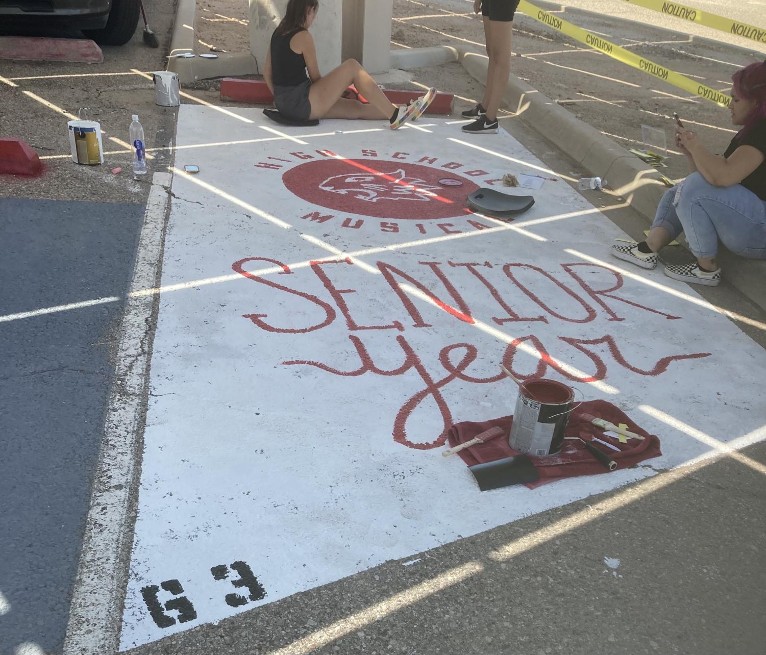 Sahuaro Seniors Make Their Mark on School Parking Lot