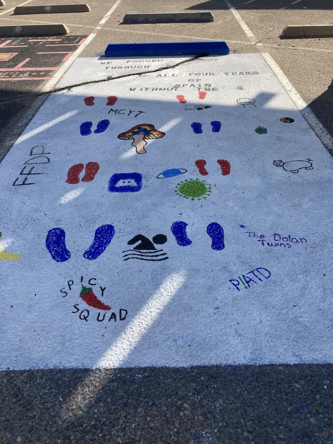 Sahuaro Seniors Make Their Mark on School Parking Lot