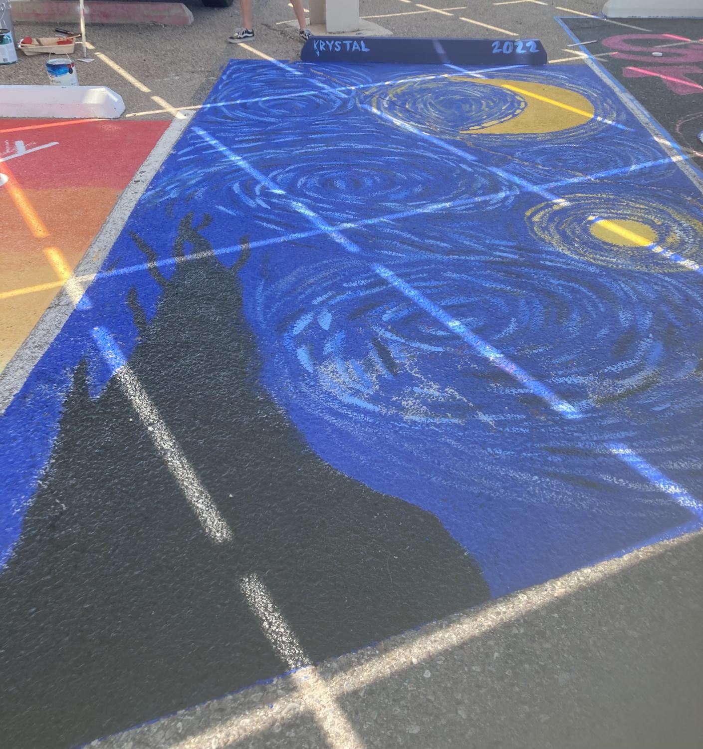 Sahuaro Seniors Make Their Mark on School Parking Lot