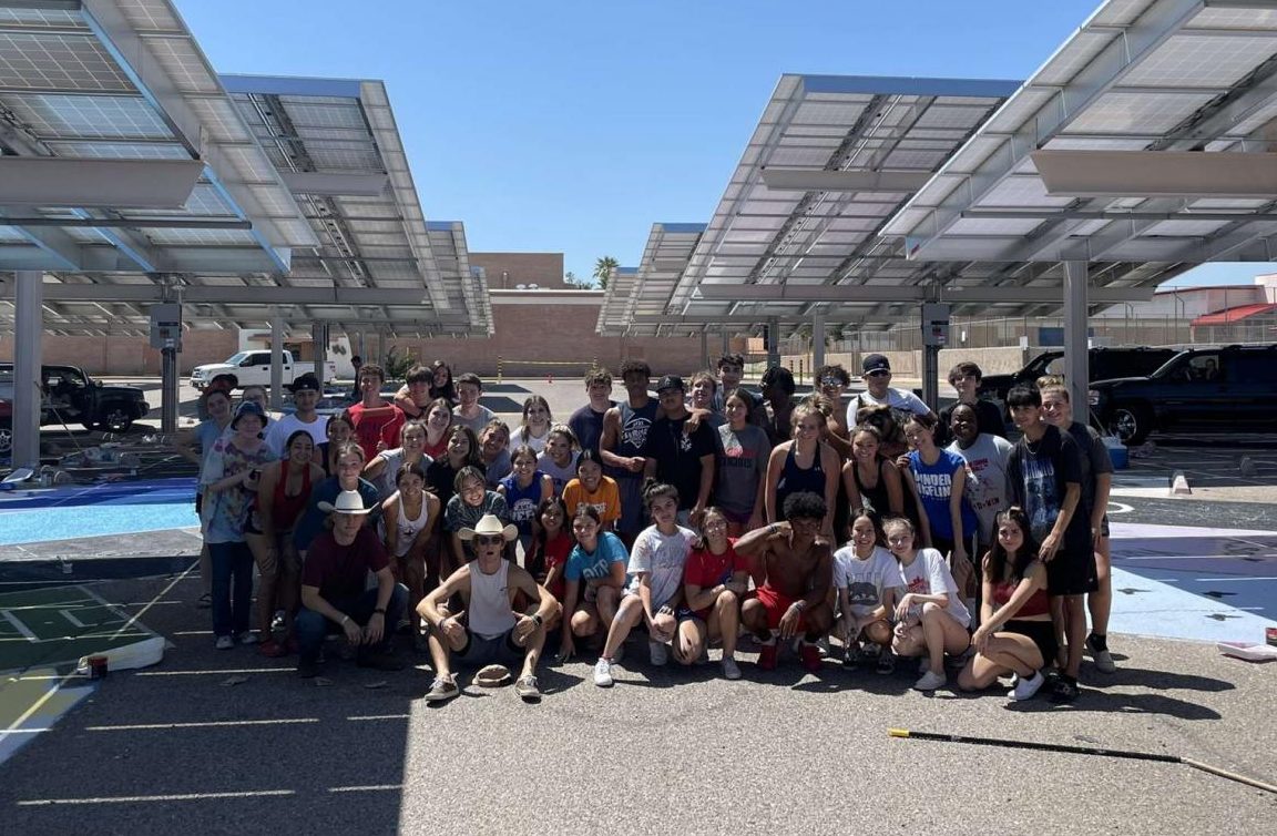 Sahuaro Seniors Make Their Mark on School Parking Lot