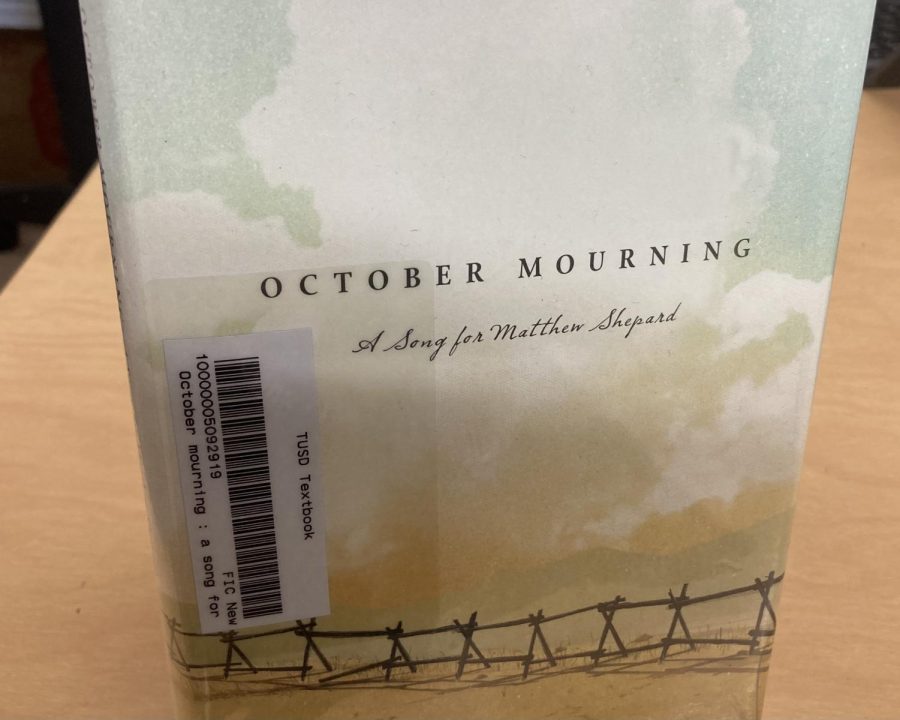 Cover of novel entitled "October Mourning A Song for Matthew Shephard"