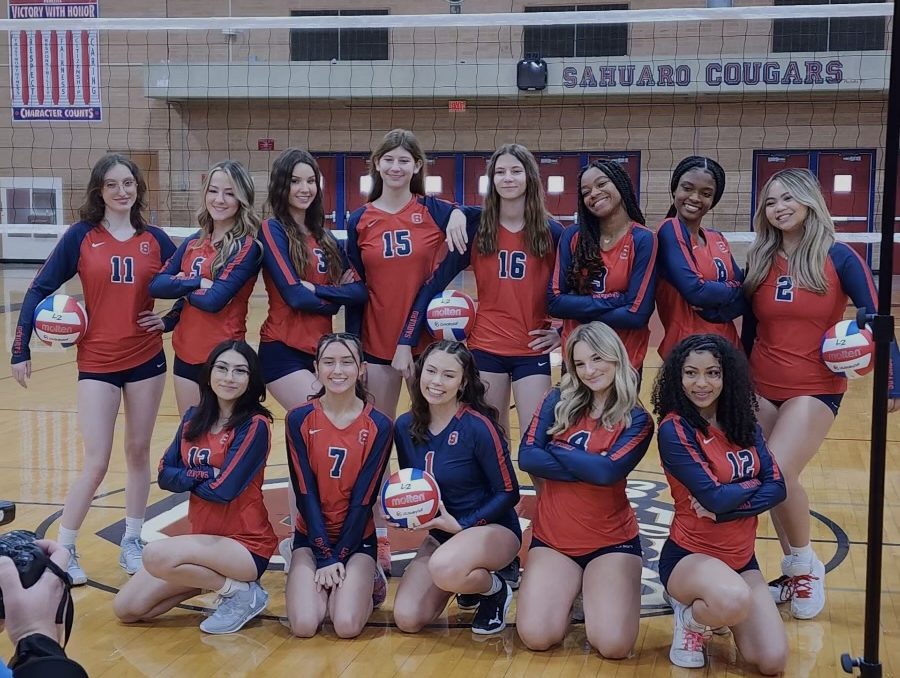 Sahuaro Girls Volleyball Varsity Team: First Scrimmage Of 2023!