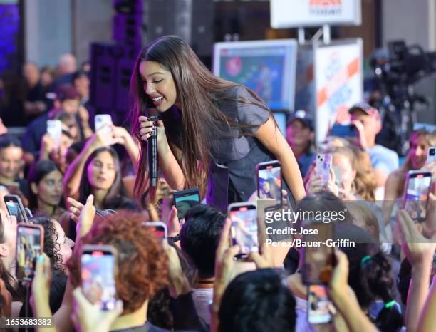 NEW YORK, NY - SEPTEMBER 08: Olivia Rodrigo is seen performing at the Citi Concert Series for the 'Today' show on September 08, 2023 in New York City.  (Photo by Jose Perez/Bauer-Griffin/GC Images)