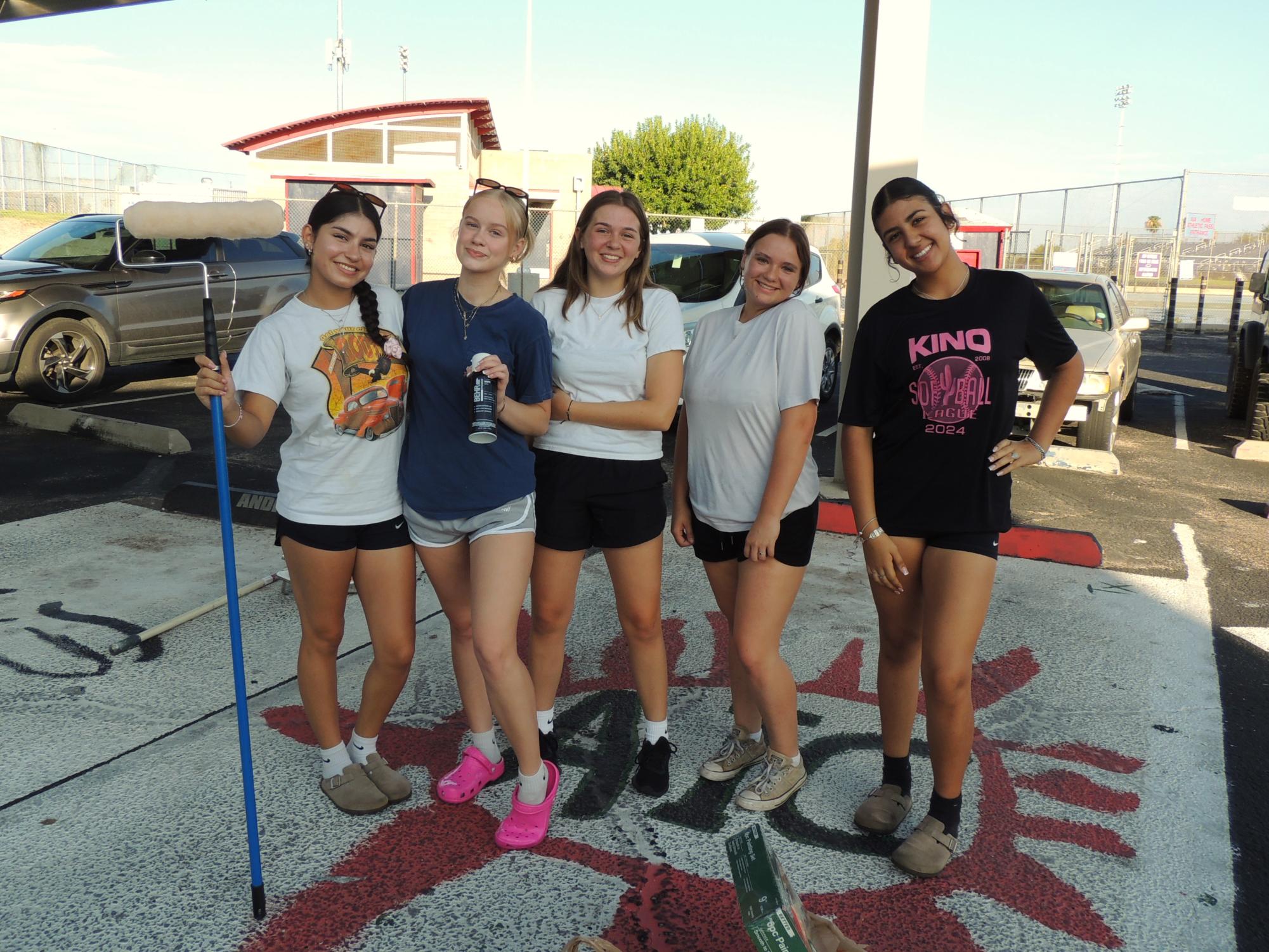 Class of 2025's First Event: Painting Senior Parking Spots