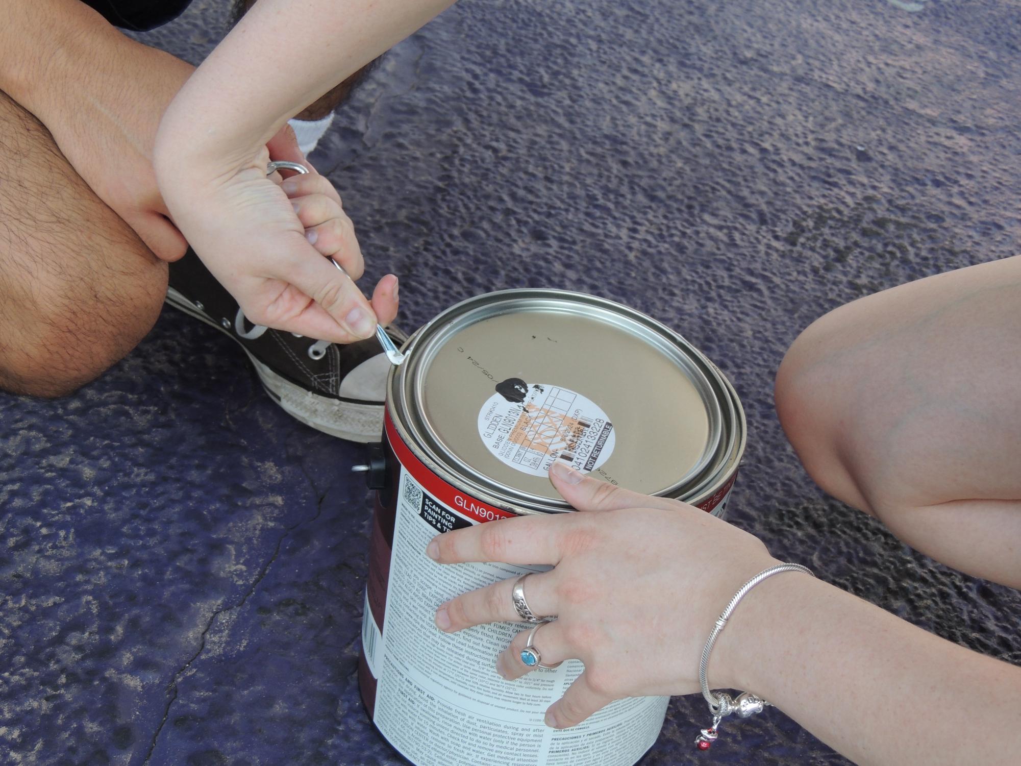 Class of 2025's First Event: Painting Senior Parking Spots