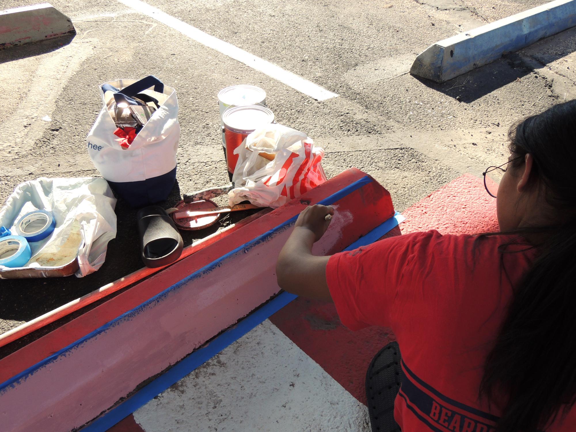 Class of 2025's First Event: Painting Senior Parking Spots