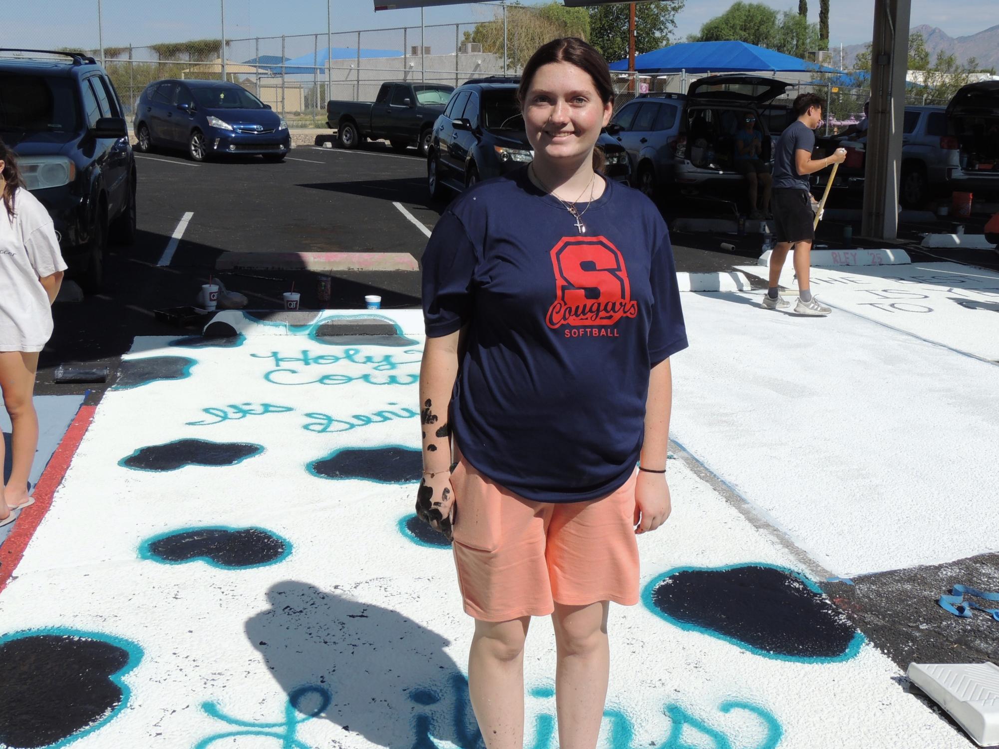 Class of 2025's First Event: Painting Senior Parking Spots