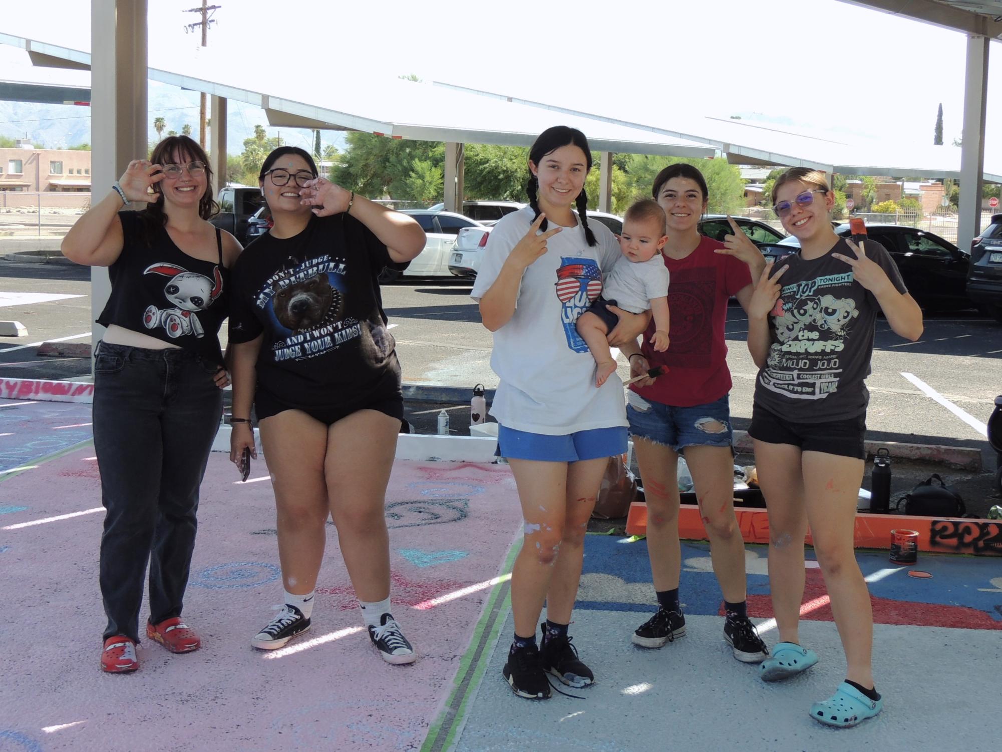 Class of 2025's First Event: Painting Senior Parking Spots