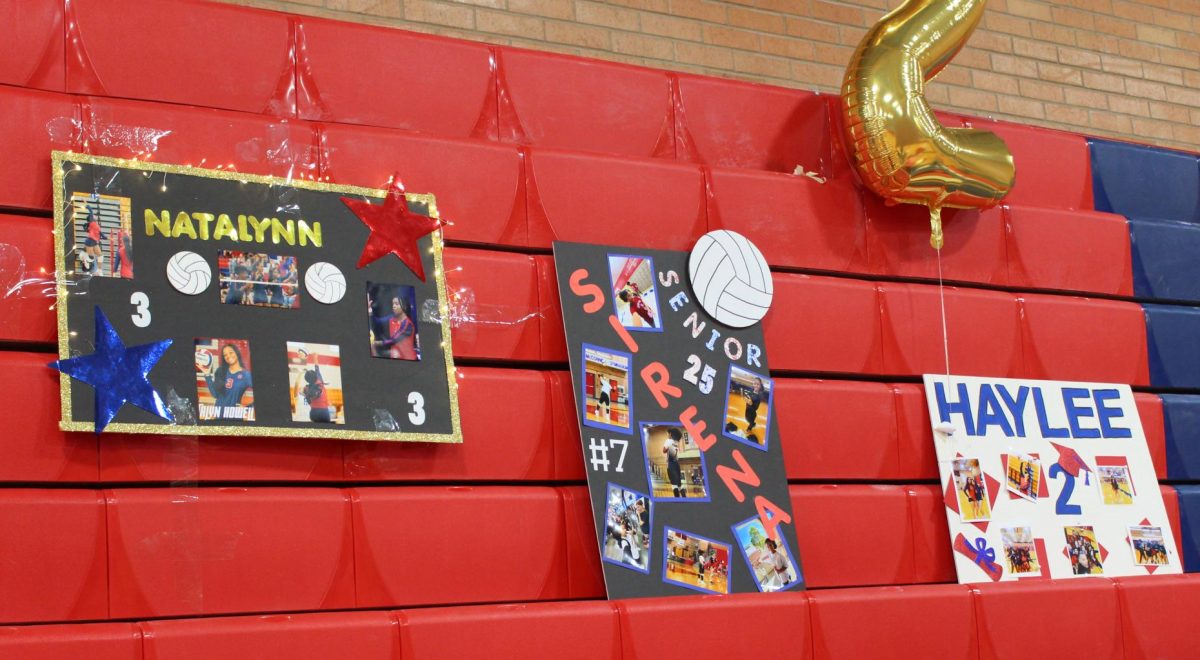 Natalynn, Sirena, and Haylee Senior Night posters