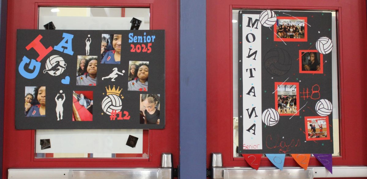 Gianna and Montana Senior Night posters