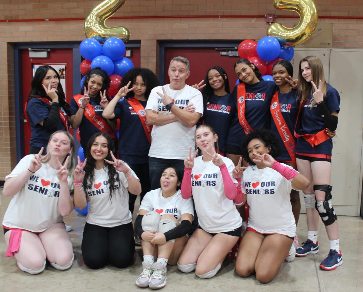 Coach Haynes with his varsity team