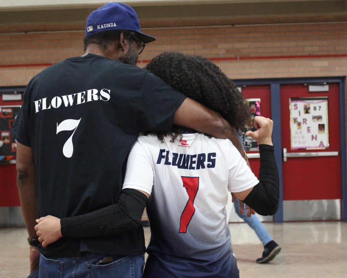 Sirena matching with her dad