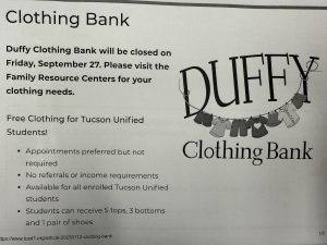 Clothing Bank Comes to Sahuaro