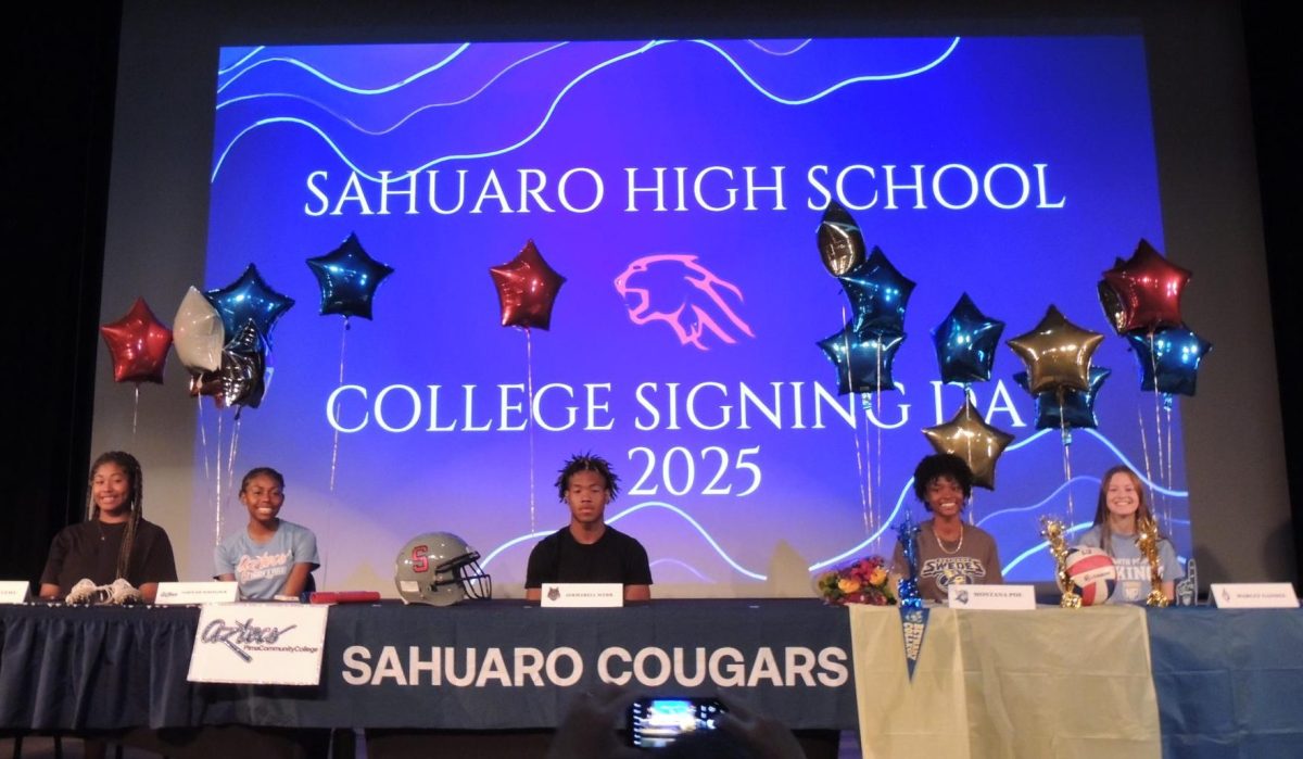 Five Sahuaro Athletes Commit to the Collegiate Level