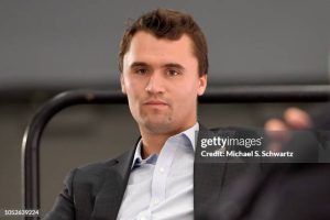 LOS ANGELES, CA - OCTOBER 20:  Charlie Kirk speaks onstage at Politicon 2018 at Los Angeles Convention Center on October 20, 2018 in Los Angeles, California.  (Photo by Michael S. Schwartz/Getty Images)