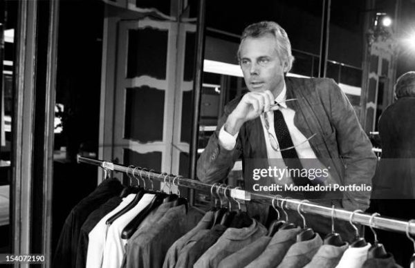 Portrait of the Italian designer Giorgio Armani. Seventies (Photo by Adriano Alecchi/Mondadori via Getty Images)