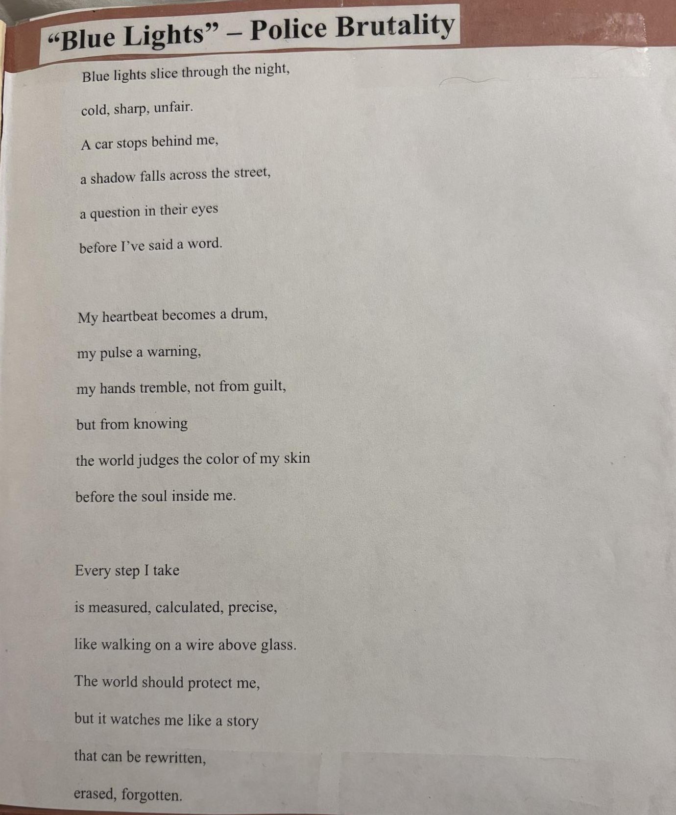 Police Brutality Zine