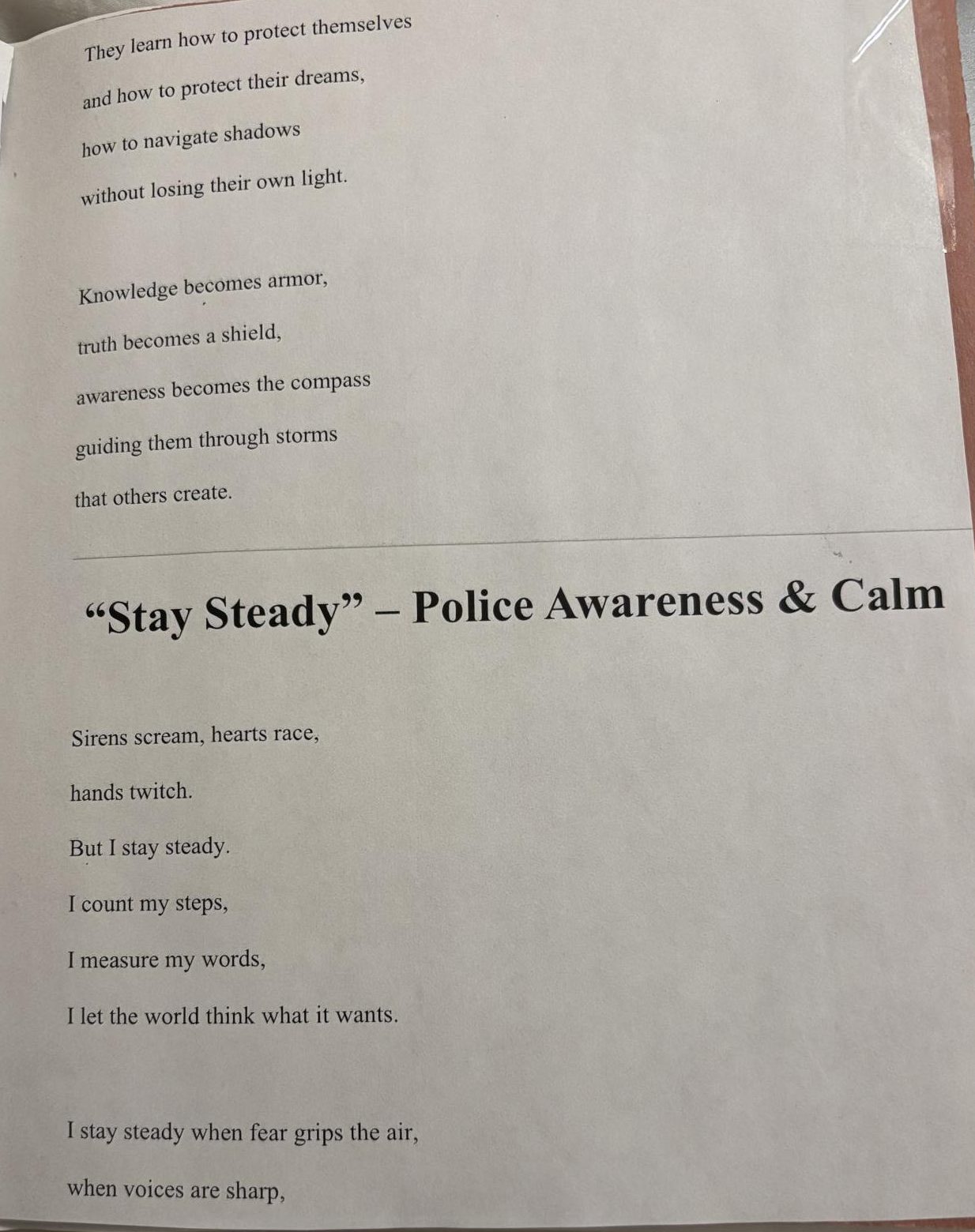 Police Brutality Zine