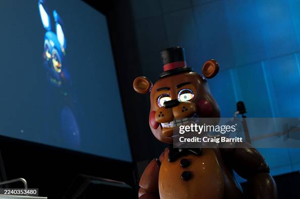 NEW YORK, NEW YORK - OCTOBER 10: A cosplayer poses as Freddy Fazbear at Blumfest 2025 panel during New York Comic Con 2025 at The Jacob K. Javits Convention Center on October 10, 2025 in New York City. (Photo by Craig Barritt/Getty Images for ReedPop)